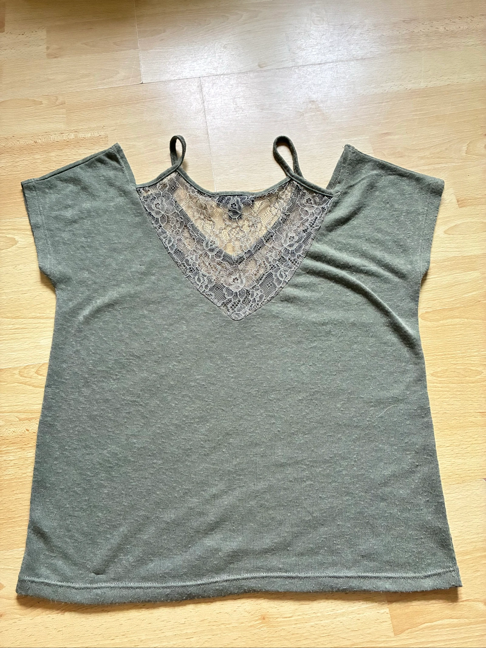 Blusa boêmia alças finas gola V tamanho P – photo 4
